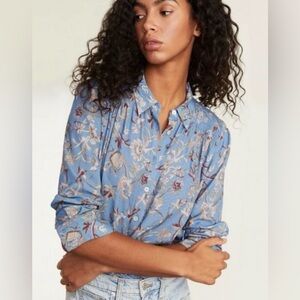 Veronica Beard Dazed Floral Blouse size 8